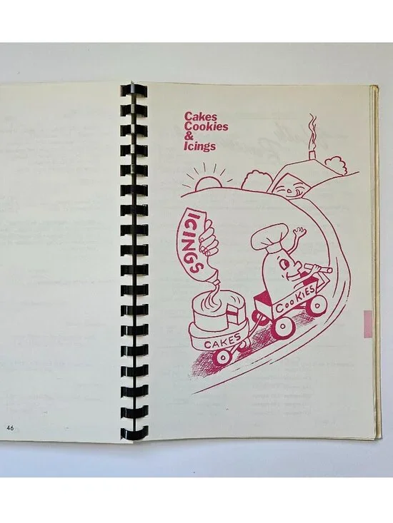 Favorite recipes vintage 1980s cookbook ABWA cottagecore grannycore spiralbound - Picture 14 of 16